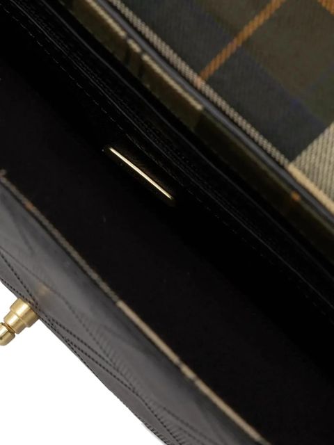 Barbour Rosa Deboss quilted buckle cross body bag - Black