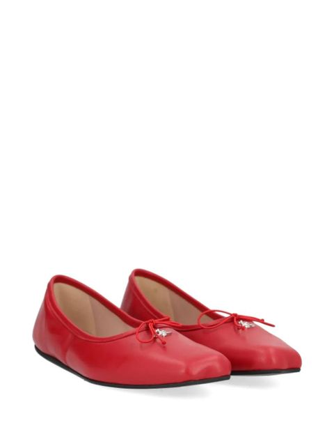 Vivienne Westwood Orb-plaque ballet flats - Red