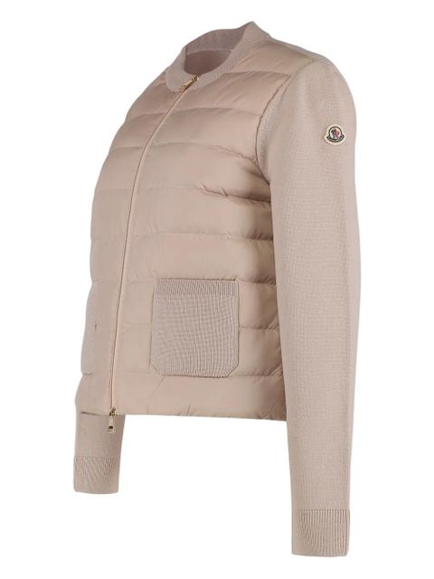 Moncler padded zip-up cardigan - Neutrals