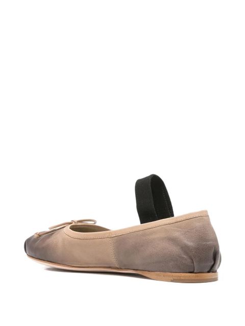 Miu Miu leather ballet flats - Neutrals