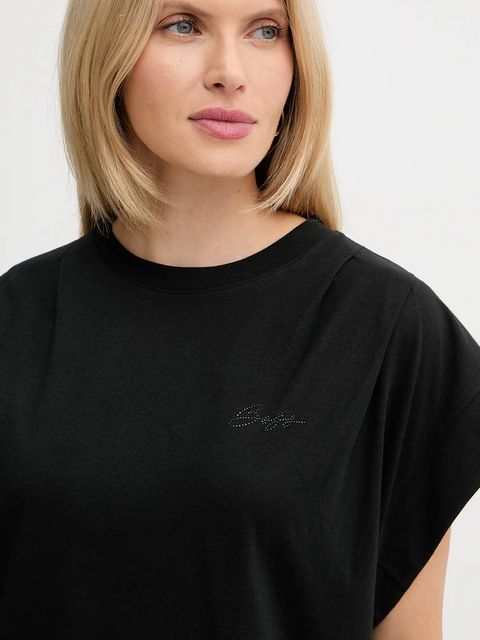 BOSS Orange t-shirt bawełniany damski kolor czarny 50547799 - zdjęcie produktu nr 2