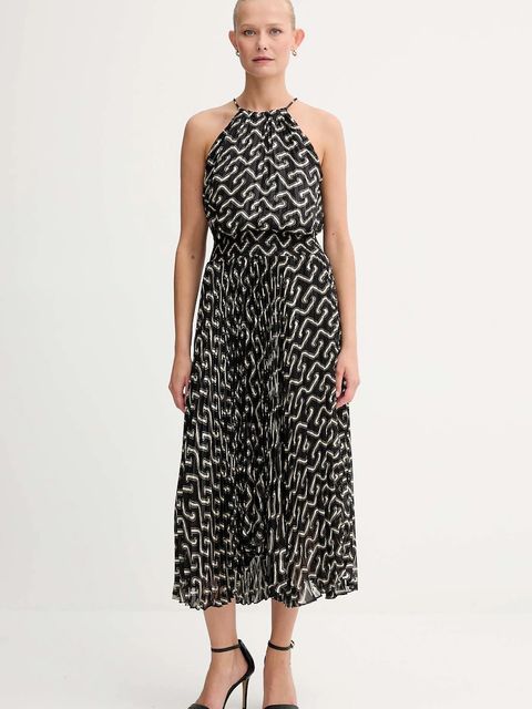 Morgan sukienka kolor brązowy midi rozkloszowana RPLIST2 - zdjęcie produktu nr 1