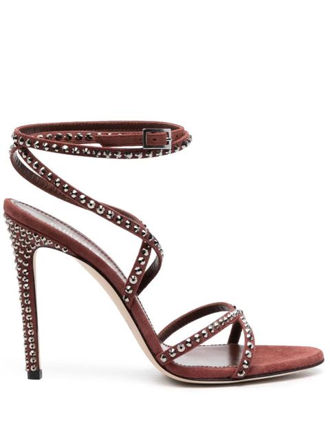 Paris Texas Holly Zoe 105mm stud-embellished sandals - Brown - zdjęcie produktu nr 1