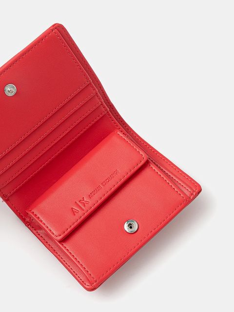 Armani Exchange portfel damski kolor czerwony XW000360 AF12039