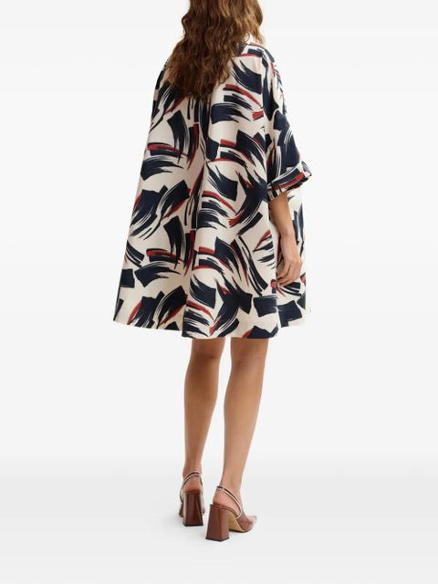 Essentiel Antwerp Jenadine graphic-print dress - Black