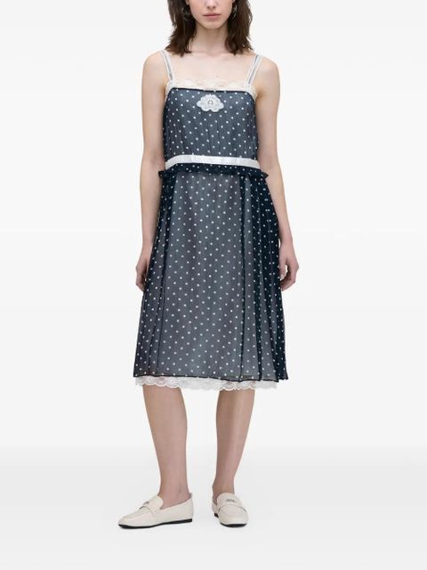 Marc Jacobs ribbon lace chiffon dress - Blue - zdjęcie produktu nr 2