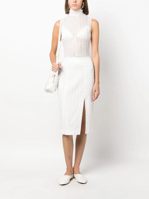 Missoni zigzag-woven skirt - White - zdjęcie produktu nr 2