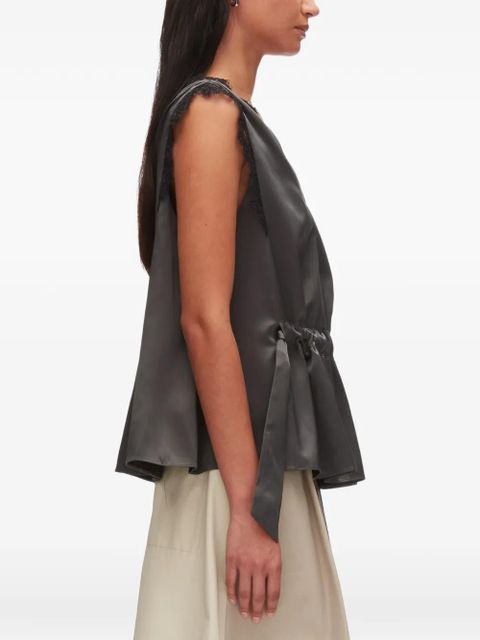 3.1 Phillip Lim lace V-neck top - Grey