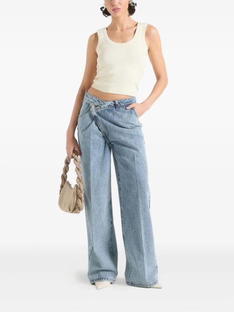 Manière De Voir Astrid wrapover jeans - Blue - zdjęcie produktu nr 2