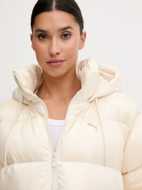 Puma kurtka puchowa kolor beżowy zimowa 688389