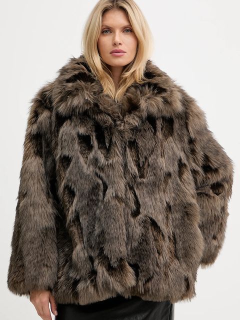 Haveone płaszcz kolor brązowy KMA-P042