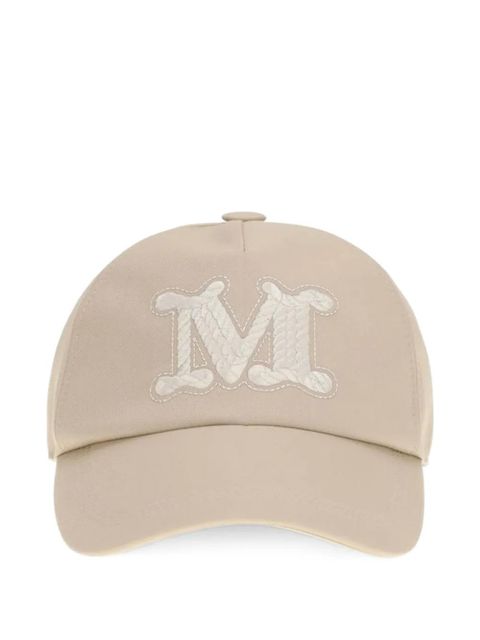 Max Mara logo-embroidered baseball cap - Neutrals - zdjęcie produktu nr 1