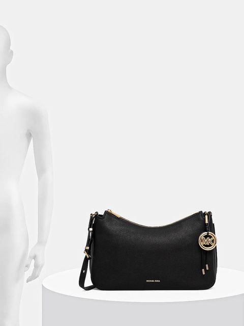 MICHAEL Michael Kors torebka skórzana kolor czarny 30F5GY5M6L