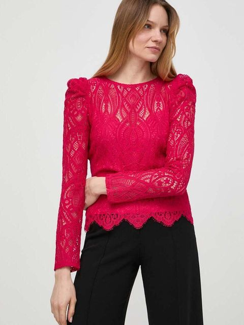 Morgan bluzka TYRO damska kolor różowy gładka