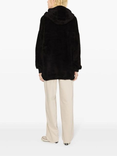 MARANT ÉTOILE Martia fleeced hoodie - Black