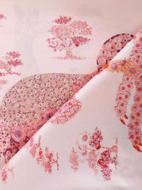 Ferragamo floral silk scarf - Pink - zdjęcie produktu nr 2