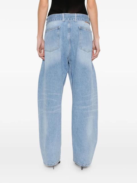 Magda Butrym belted jeans - Blue