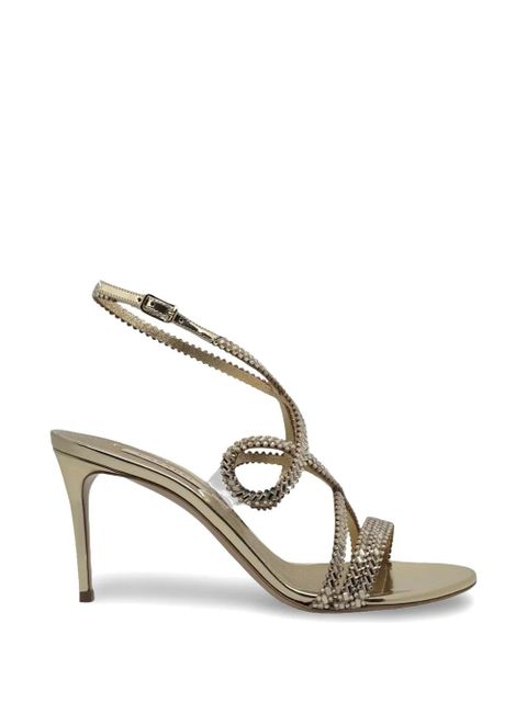 Casadei Julia Josephine bead-embellished sandals - Gold - zdjęcie produktu nr 1