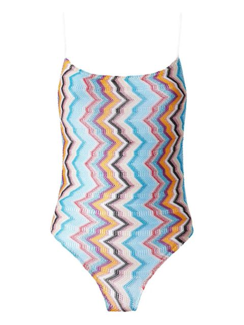 Missoni zigzag-pattern swimsuit - Blue - zdjęcie produktu nr 1