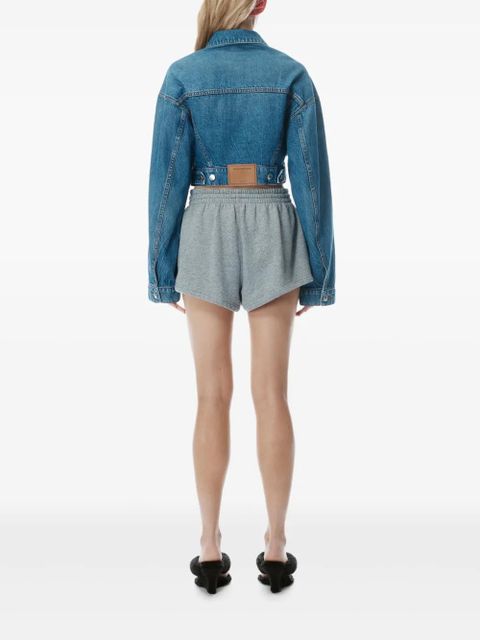 Alexander Wang wrapped trucker jacket - Blue