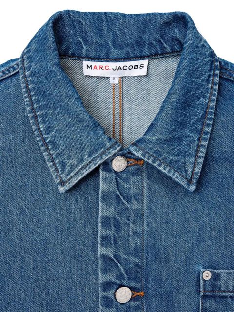 Marc Jacobs embroidered-patch denim jacket - Blue