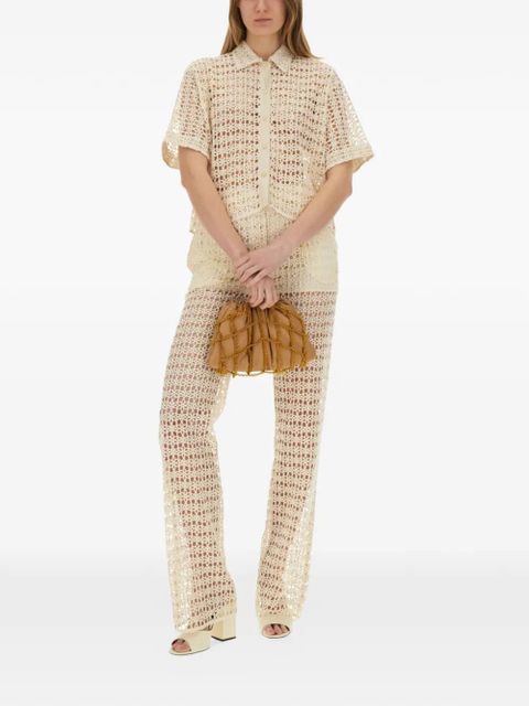 Alysi macrame shirt - Neutrals - zdjęcie produktu nr 2