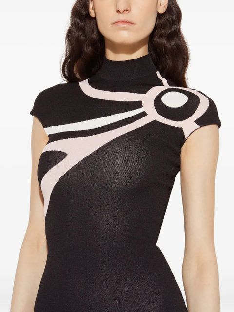 PUCCI Marmo-jacquard mini dress - Black