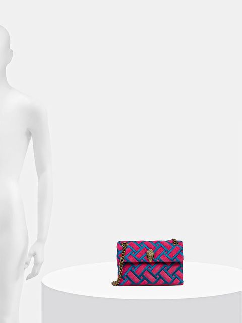 Kurt Geiger London torebka skórzana MINI KENSINGTON kolor różowy 5017657219