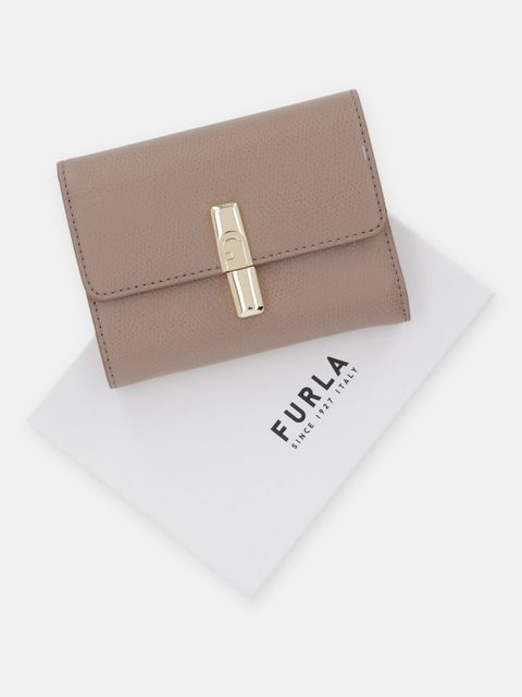 Furla portfel skórzany damski kolor beżowy WP00564 ARE000 4563S