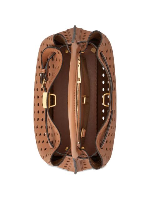 Tod's cutout top handle tote bag - Brown