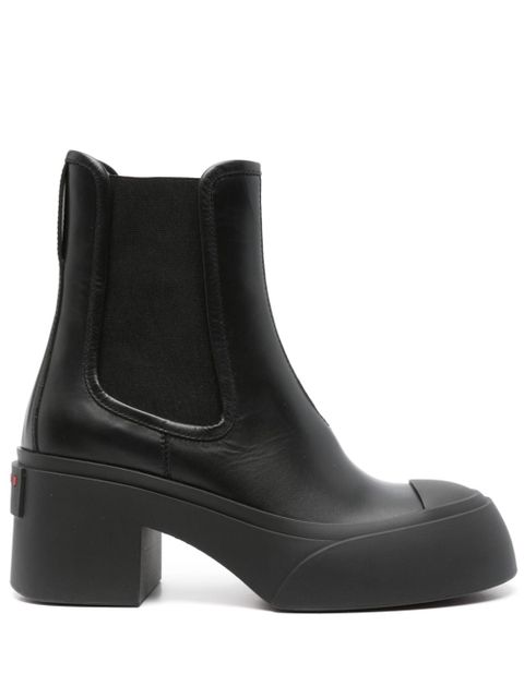 Marni 65mm logo-raised Chelsea boots - Black - zdjęcie produktu nr 1