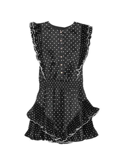 Self-Portrait polka-dot mini dress - Black - zdjęcie produktu nr 1