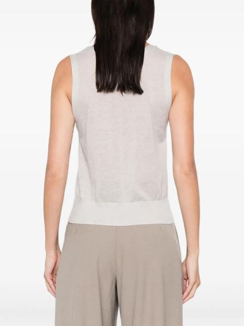 St. Agni button vest - Grey