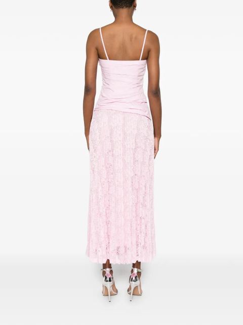 Simkhai Annalise lace midi dress - Pink