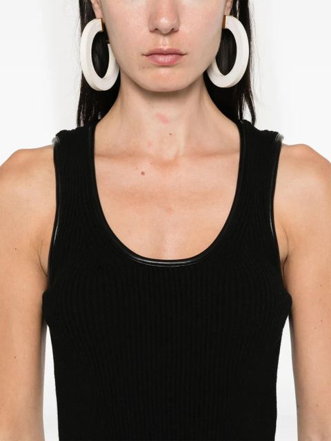 Simkhai fine-ribbed tank top - Black