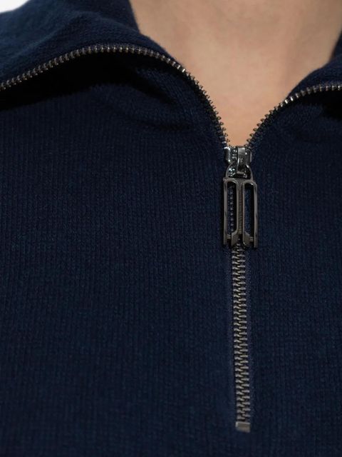 Victoria Beckham Half-Zip Milano sweater - Blue