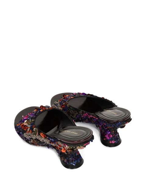 DRIES VAN NOTEN embellished open-toe sandals - Black