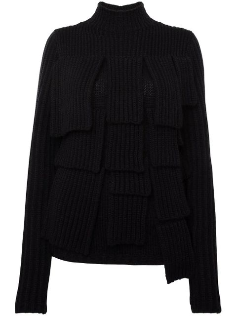 JW Anderson panelled flap sweater - Blue - zdjęcie produktu nr 1