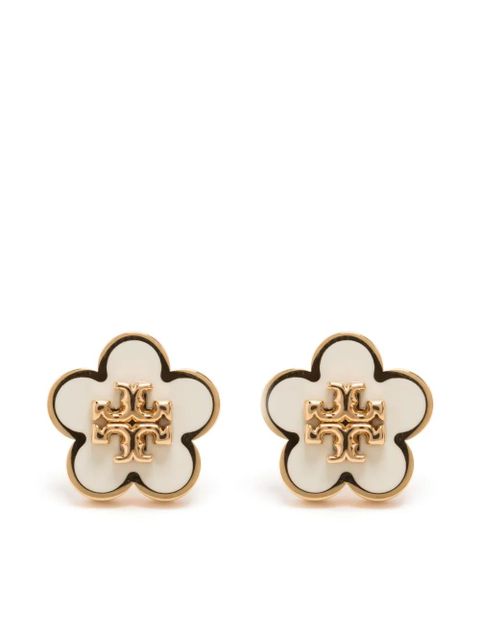 Tory Burch Kira Enamel Flower stud earrings - Gold - zdjęcie produktu nr 1