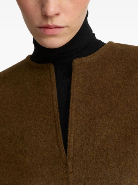 Yves Salomon V-neck top - Brown