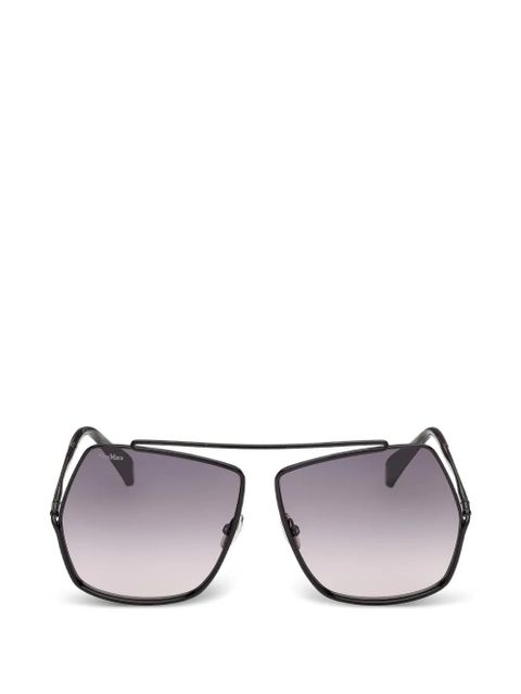 Max Mara Eyewear geometric-frame sunglasses - Black - zdjęcie produktu nr 1