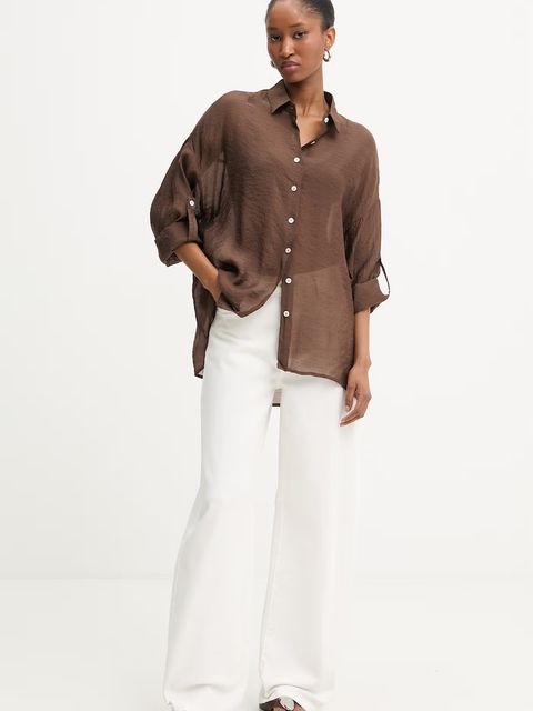 Answear.LAB koszula z domieszką jedwabiu - zdjęcie produktu nr 1