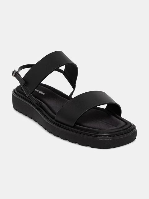 Calvin Klein sandały damskie SQ MOLDED SANDAL SLIN LTH - zdjęcie produktu nr 1