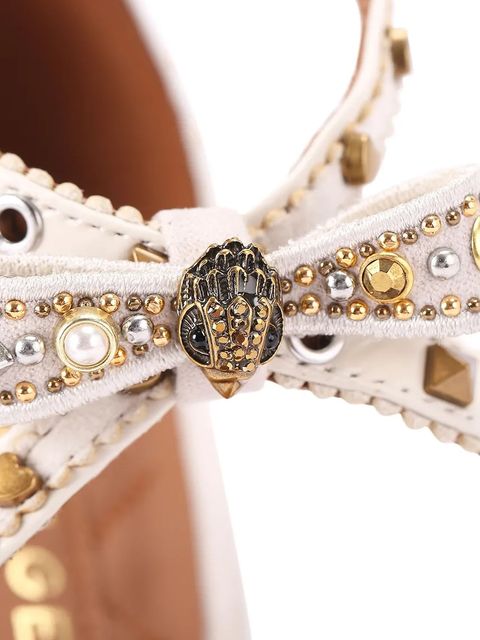 Kurt Geiger London szpilki Mini Bow Eyelet Sandal kolor beżowy 4711944109 - zdjęcie produktu nr 2