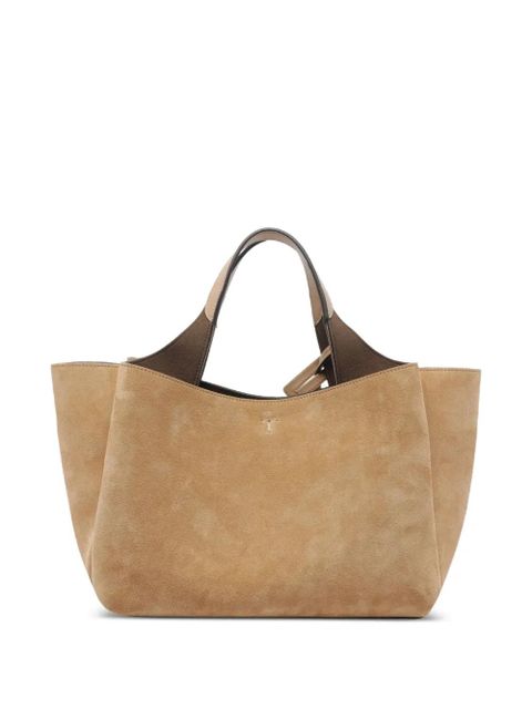 Tod's logo-charm suede tote bag - Brown - zdjęcie produktu nr 2