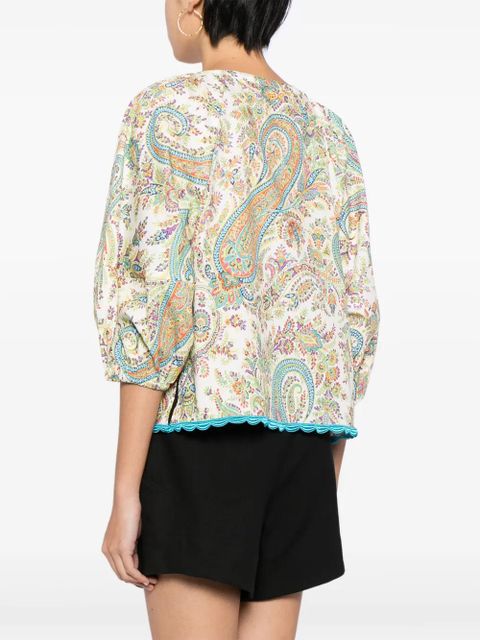 ETRO paisley-print cotton blouse - Multicolour