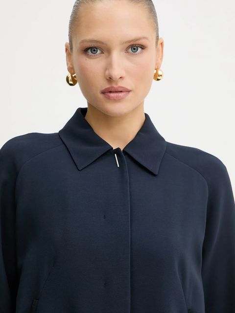 BOSS marynarka kolor granatowy oversize gładka 50542011