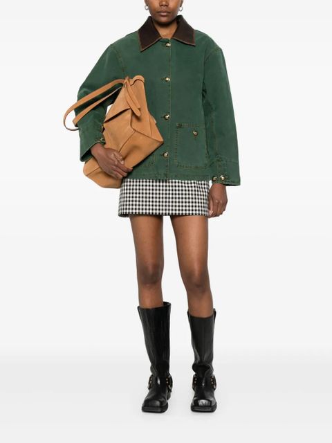 SANDRO button-up oversized jacket - Green