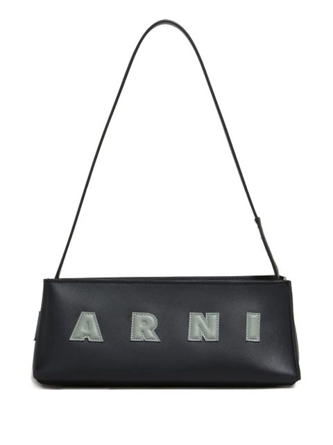 Marni logo-appliqué shoulder bag - Black - zdjęcie produktu nr 1