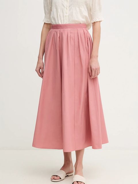 OUI spódnica kolor różowy midi rozkloszowana 91825 - zdjęcie produktu nr 1